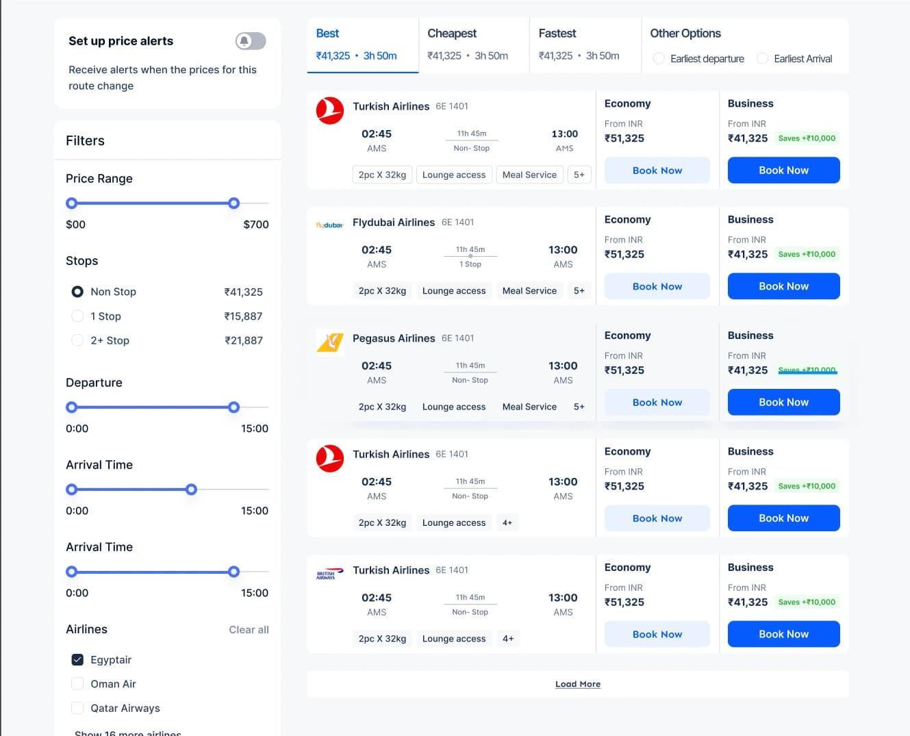 SubFlights Dashboard Preview